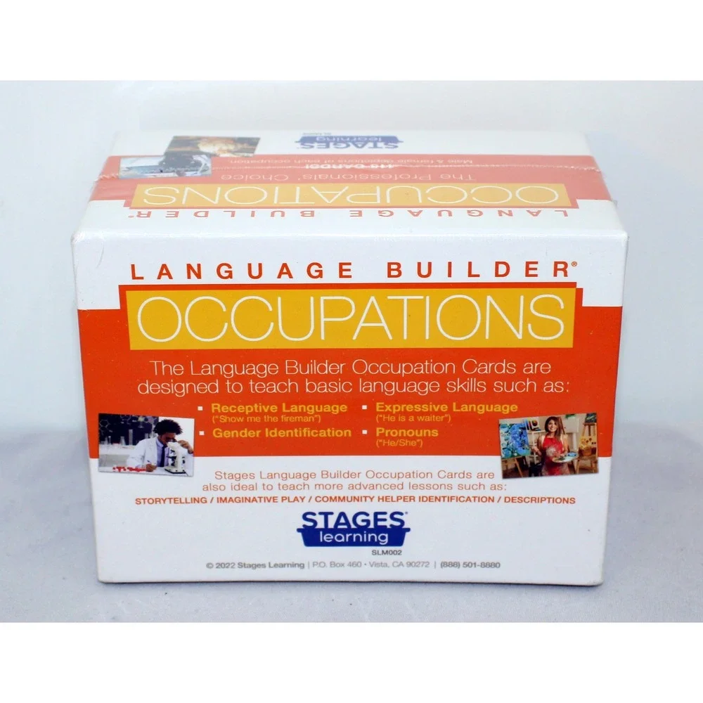 Stages Learning Language Builder Occupations Flash Cards 115ct SLM002 NEW